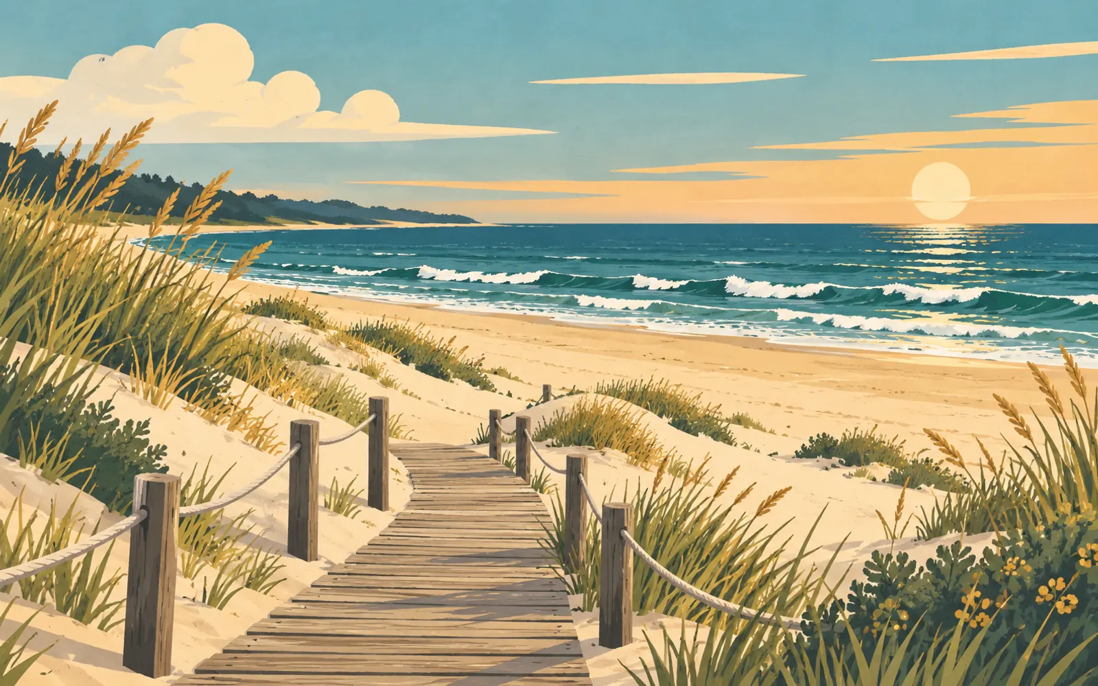 Illustration: beach