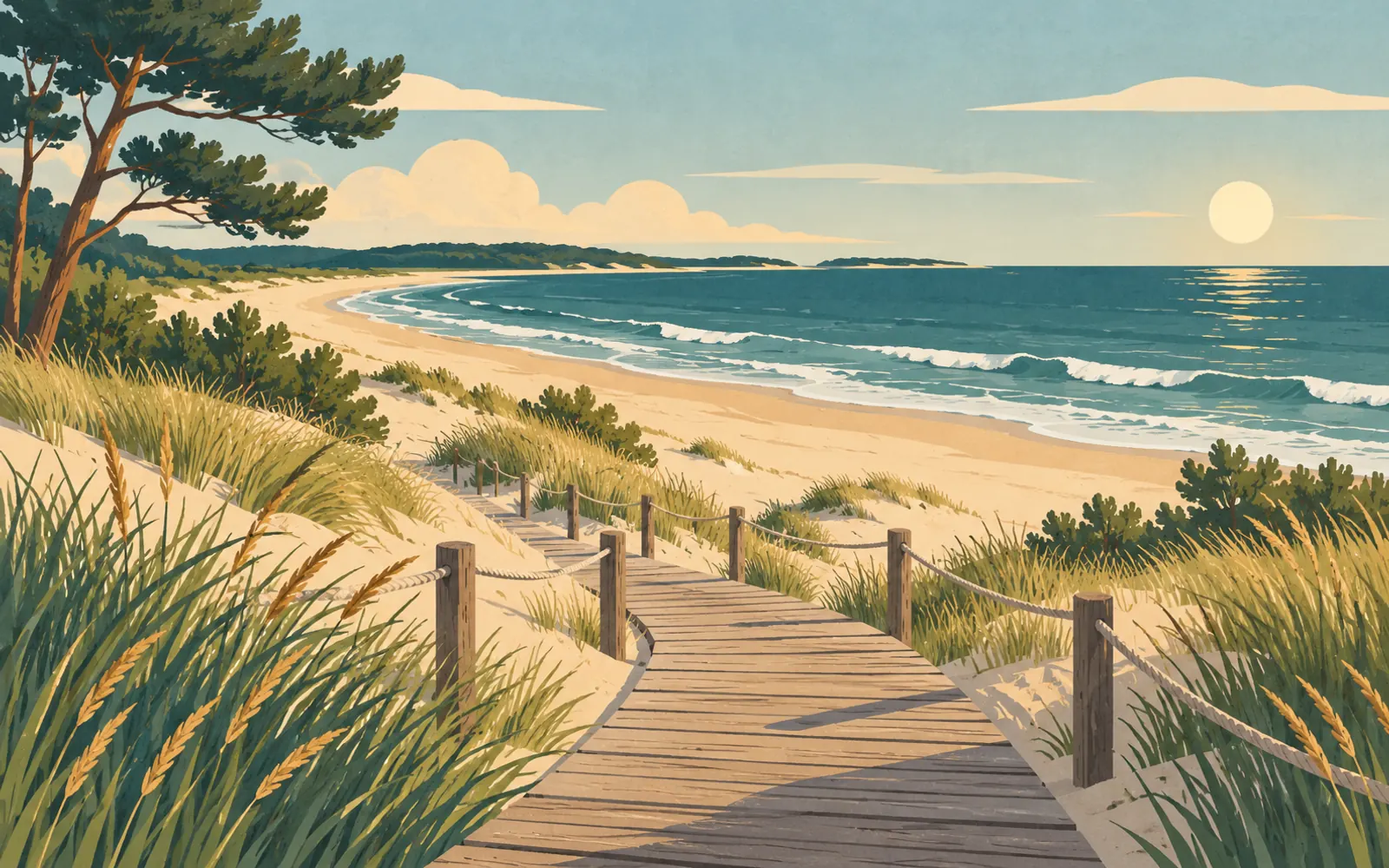 Illustration: beach