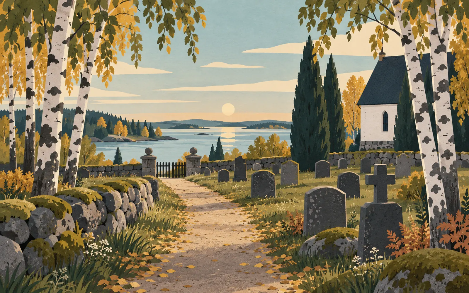 Illustration: cemetery