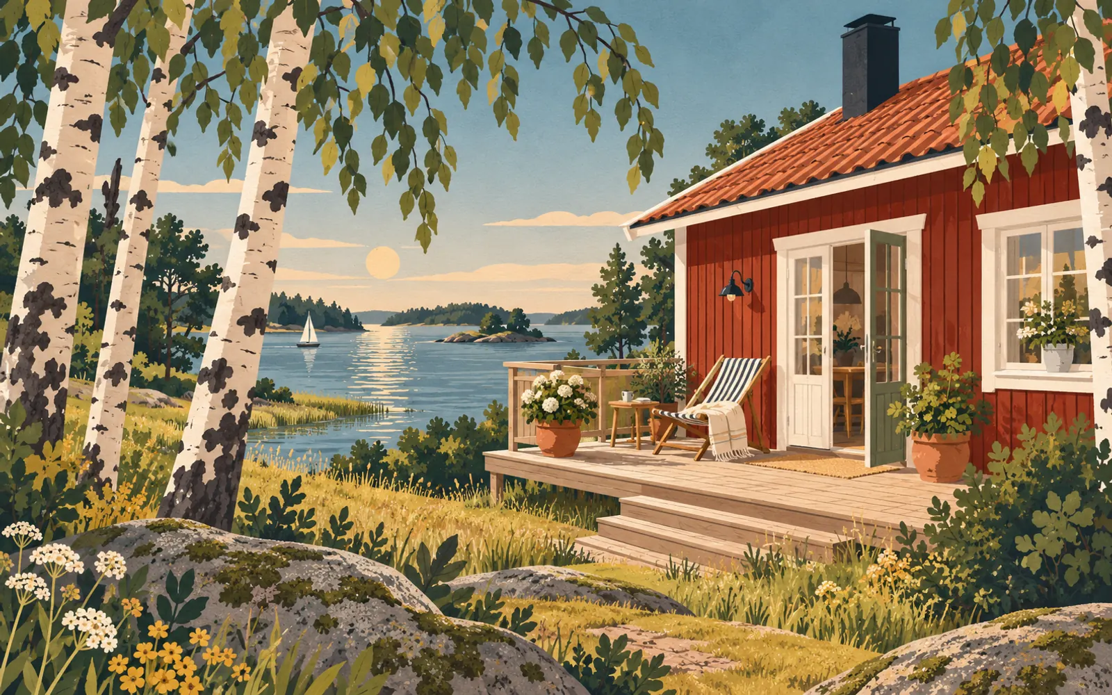Illustration: holiday house
