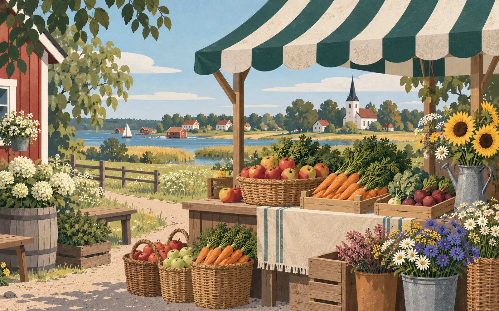 Illustration: market