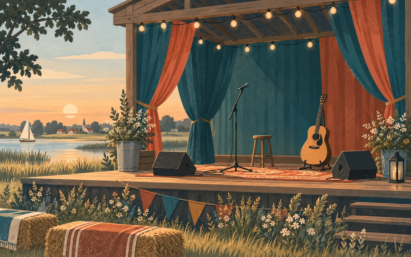 Illustration: music event