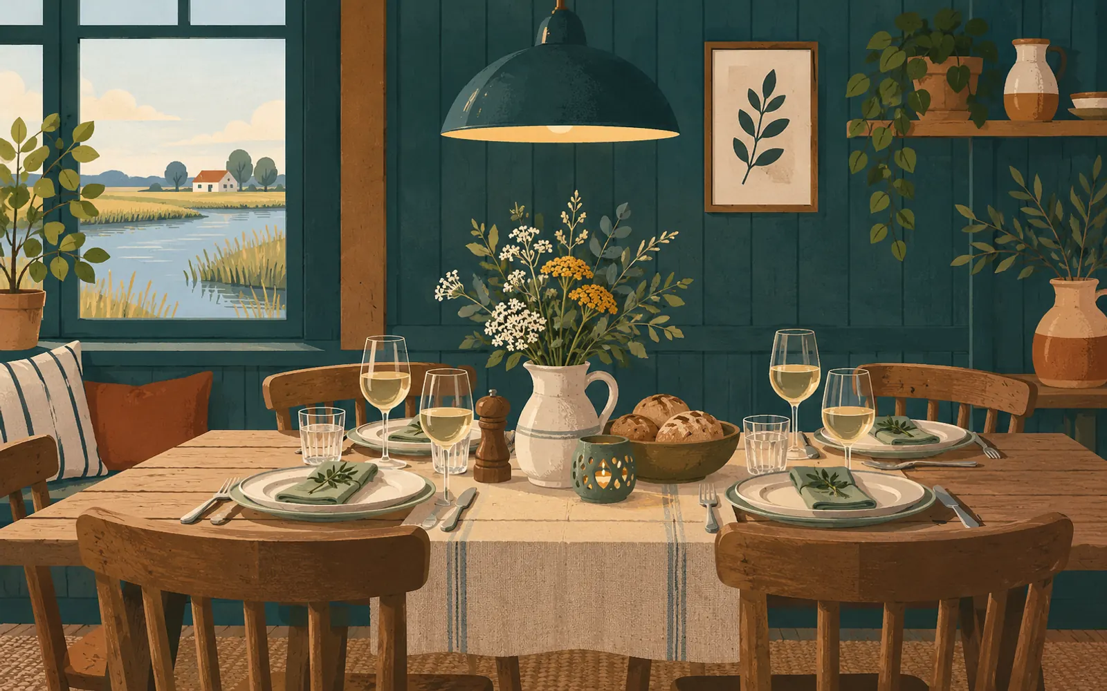 Illustration: restaurant