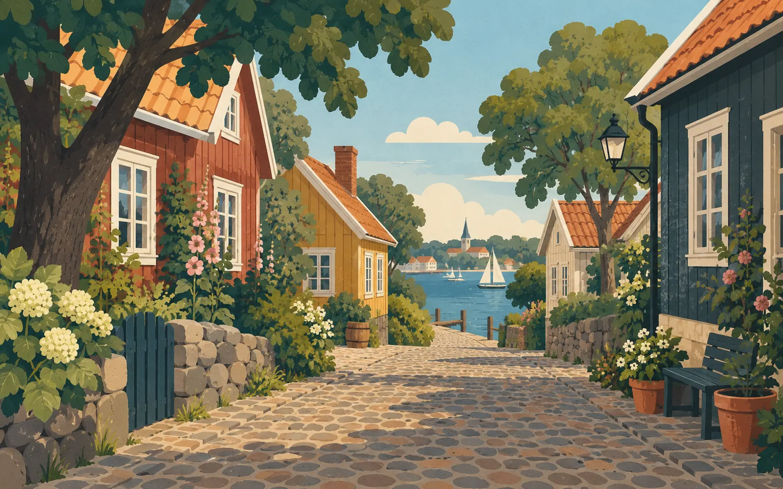 Illustration: town